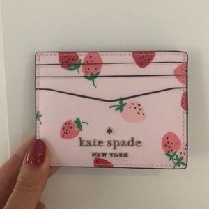Kate Spade strawberry card holder. NWOT